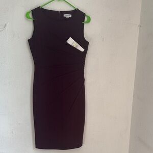 Calvin Klein Women's Dark Purple Mini Dress size 4